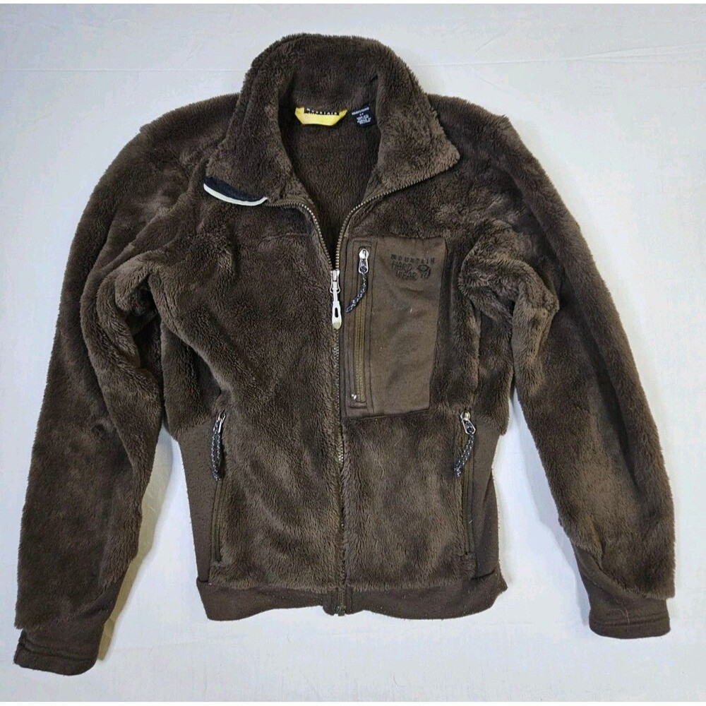 Mountain Hardwear Jacket Women's Size Small Brown Plush Fuzzy Bear Polartec S